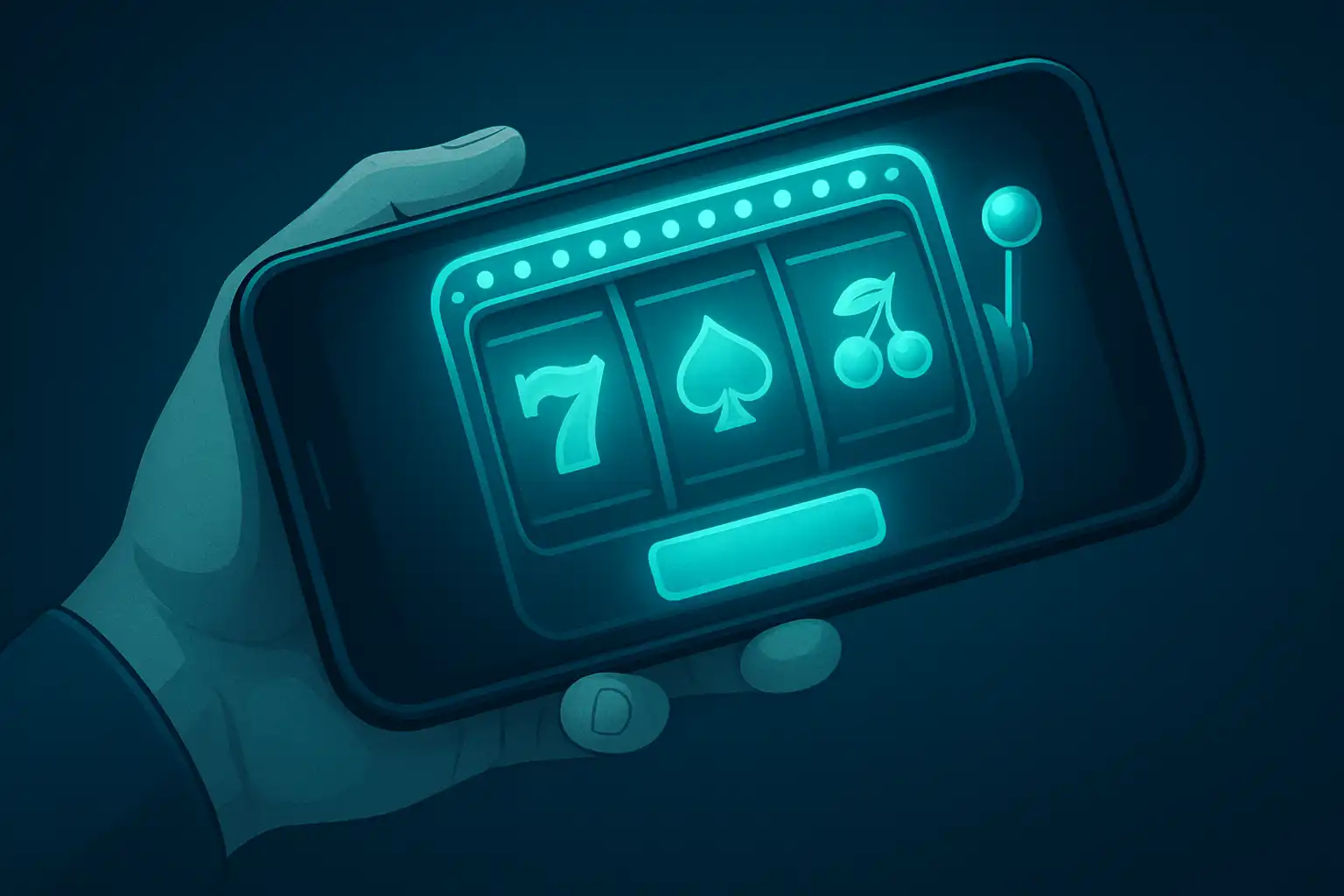 Smartphone displaying a casino slot game interface for Norsemania mobile play